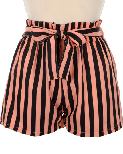 Pink Striped Shorts