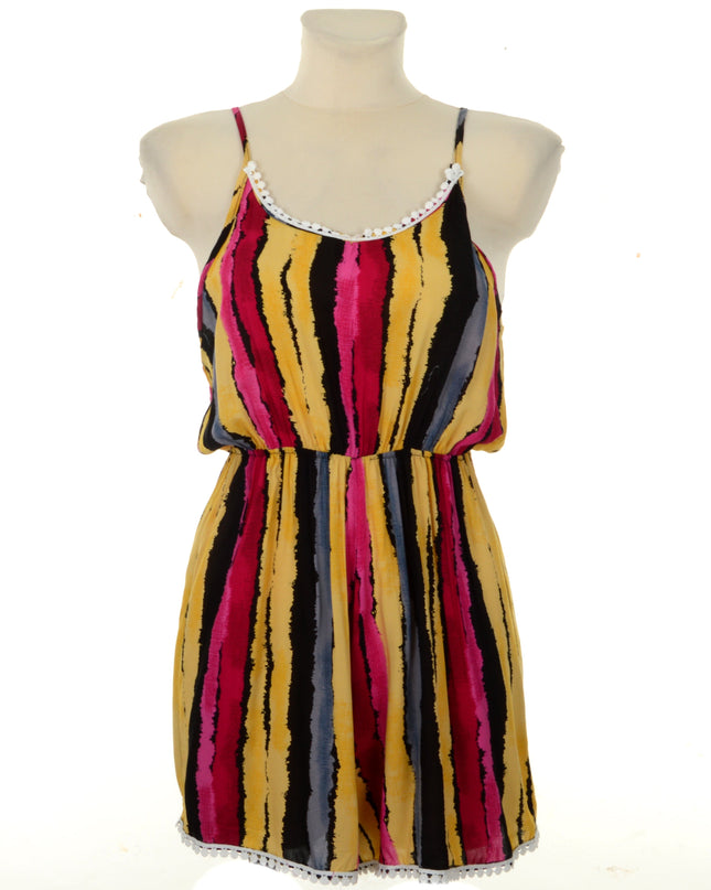 Pink Stribet Romper