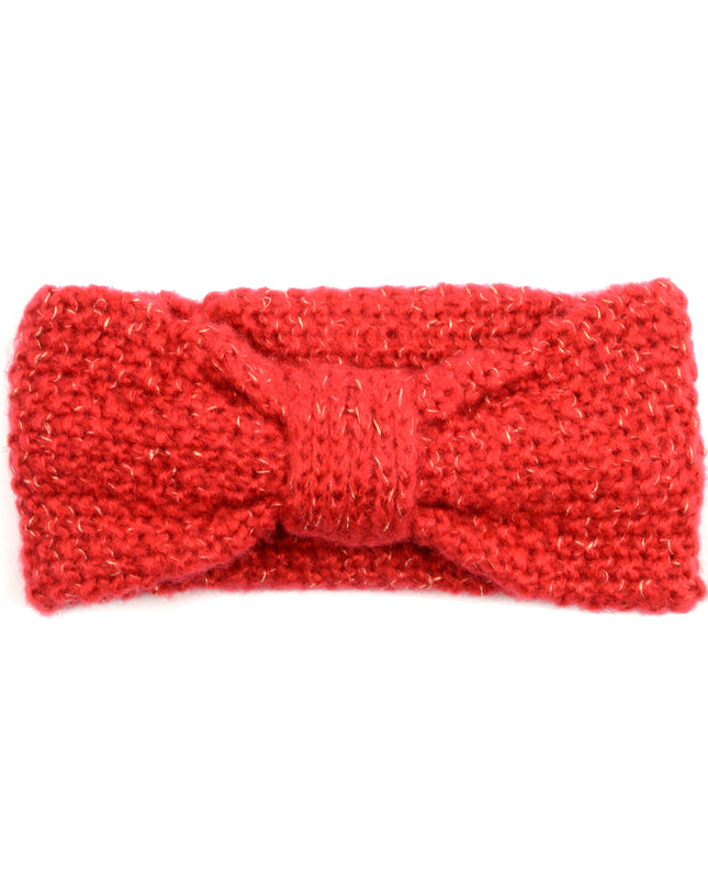 Red Knitted Headband | Valentine's & Christmas