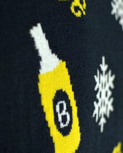 Jersey navideño LED para parejas con Santa y cerveza