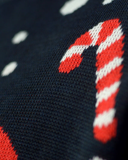 Jersey Azul de Navidad para Mujeres con Diseño de Jengibre