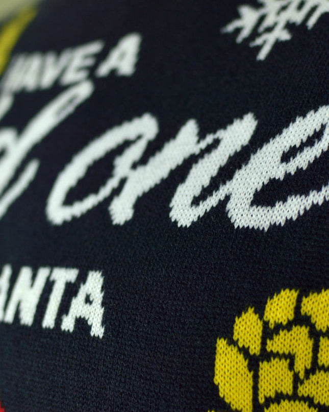 Jersey de Navidad LED Luminosa con Santa y cerveza