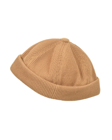 Brown Knitted Docker Cap - Christmas Style