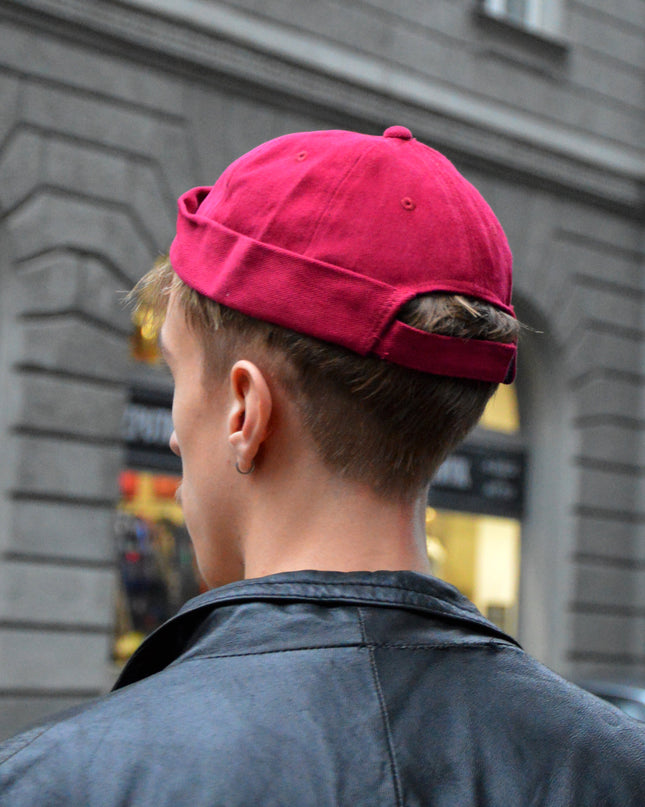 Bourgogne Corduroy Docker Cap til juletilbehør