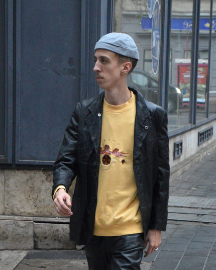 Lys Grå Kord Docker Hat - Jule Stil