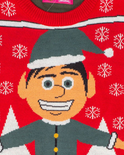 Women's Hashtag #Elfie Ugly Christmas Sweater