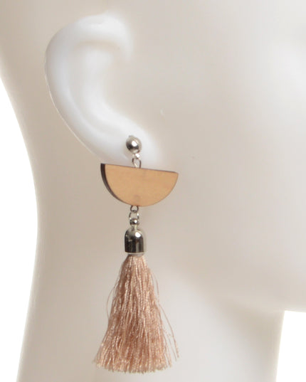 Tassel Wooden Earrings