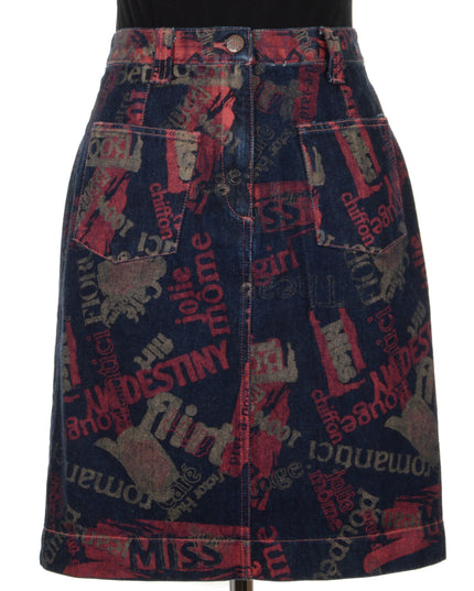 Vintage Text Skirt