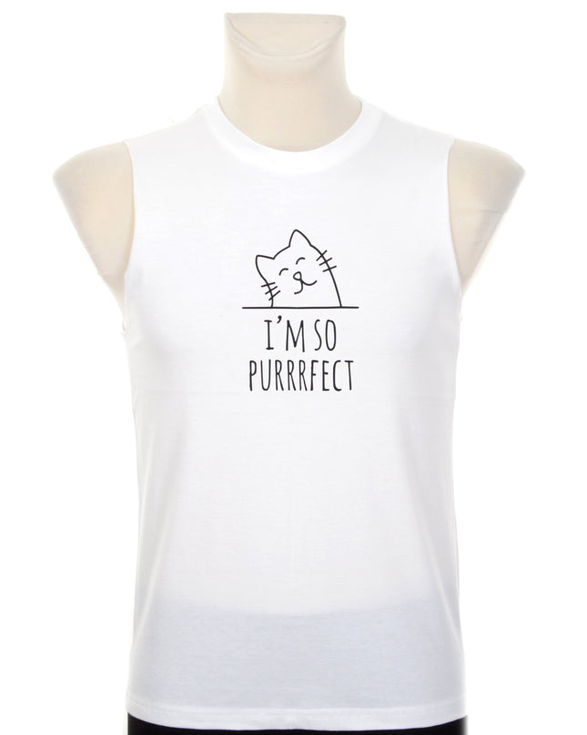 Tank Top - Purrrfect Cat Design for Men and Women