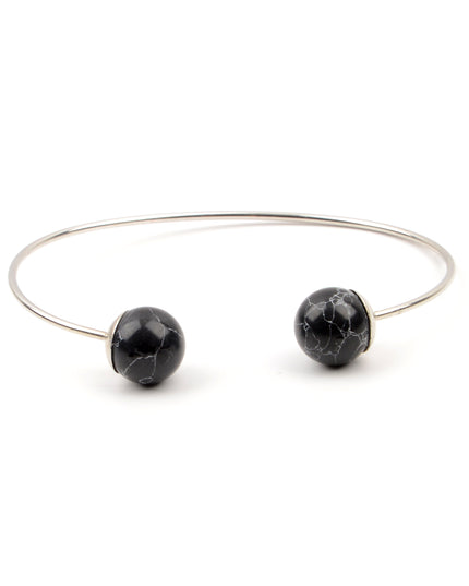 Black Sphere Stone Bracelet