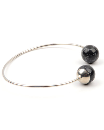 Black Sphere Stone Bracelet