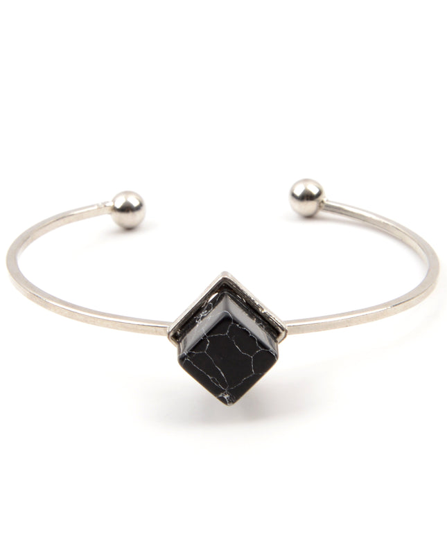 Stone Bracelet - Black Cube