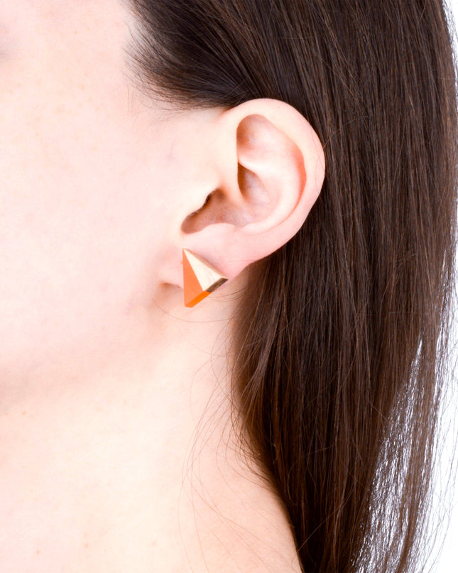 Asymmetrical Triangle Earrings