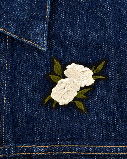 Double White Rose Patch til Påske