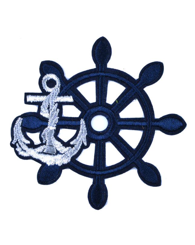 Parche Diseño Timón de Barco - Náutico y Elegante