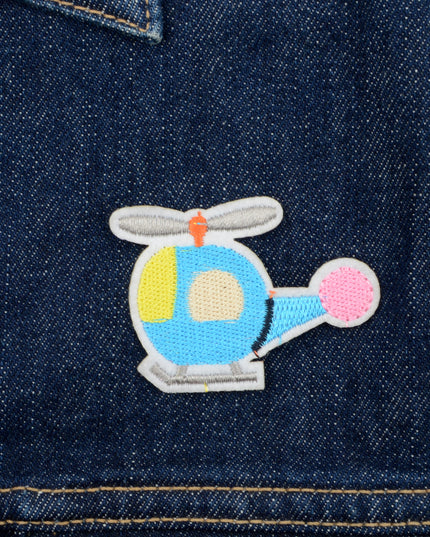 Helikopter Patch - Trendy Broderet Tilbehør