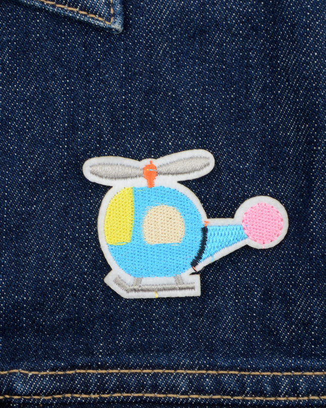 Helikopter Patch - Trendy Broderet Tilbehør