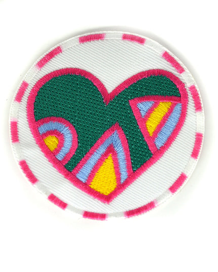 Broderet Hjerte Valentine Patch
