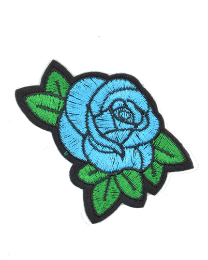 Blå Rose Patch
