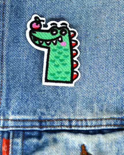 Crocodile with Apple Patch