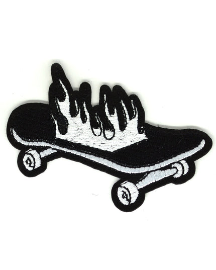 Fiery Skateboard Patch