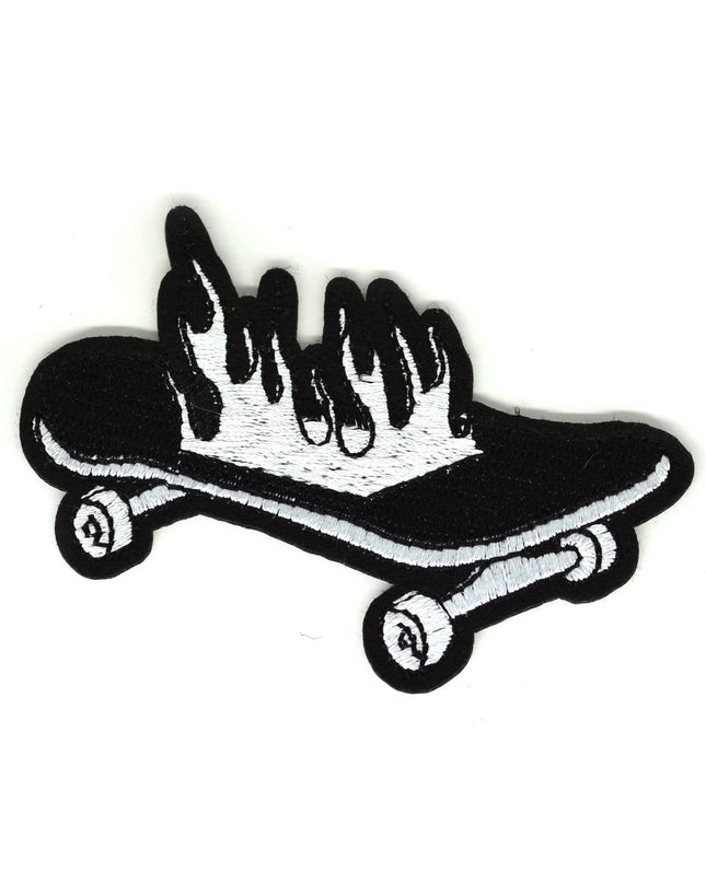 Fiery Skateboard Patch