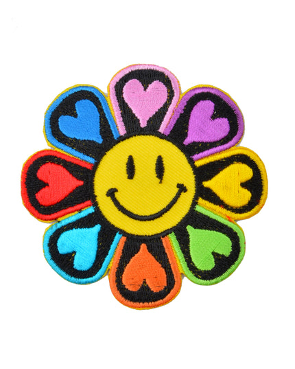 Regnbue Blomst Patch