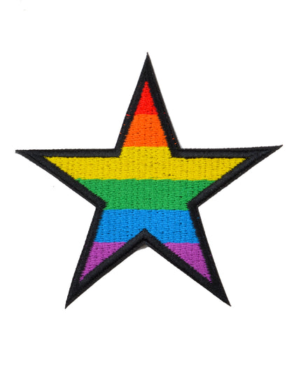 Rainbow Star Patch - Farverig og sjov dekoration
