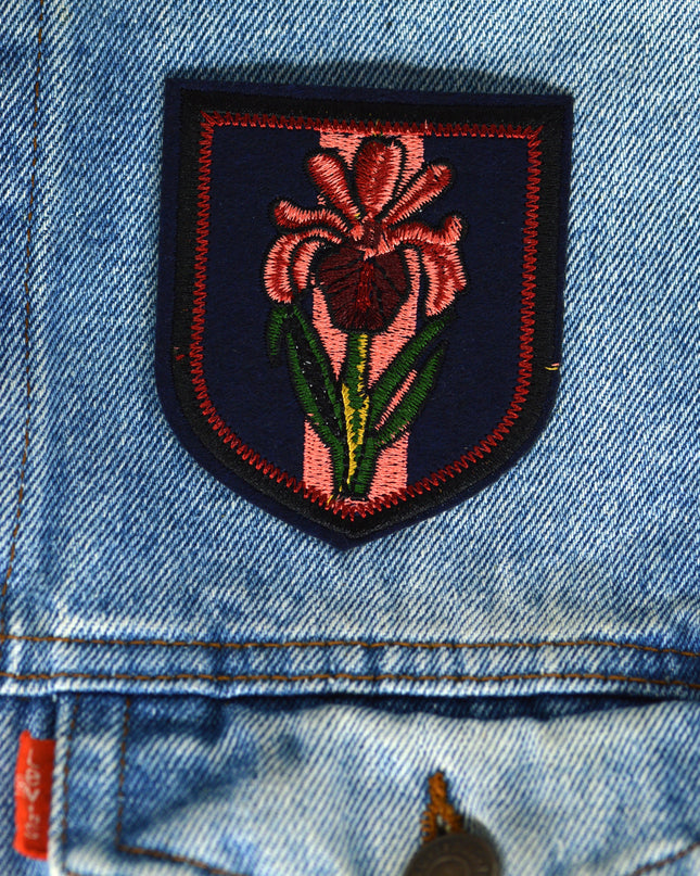 Floral Badge Patch