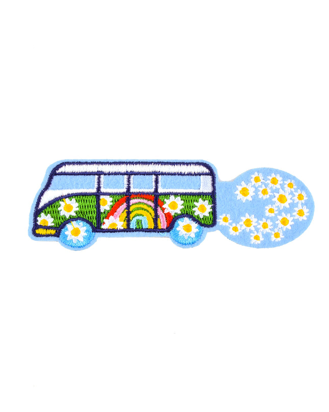 Parche Autobús Floral Hippie - Retro y Colorido