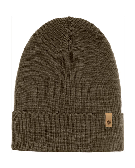 Fjallraven Classic Knit Hat in Dark Olive Green
