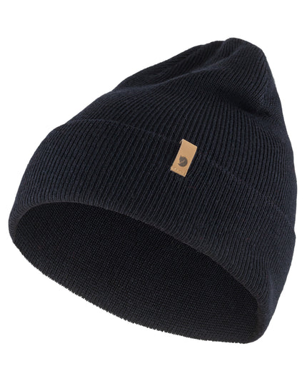 Fjallraven Classic Knit Hat i Dark Navy Blue