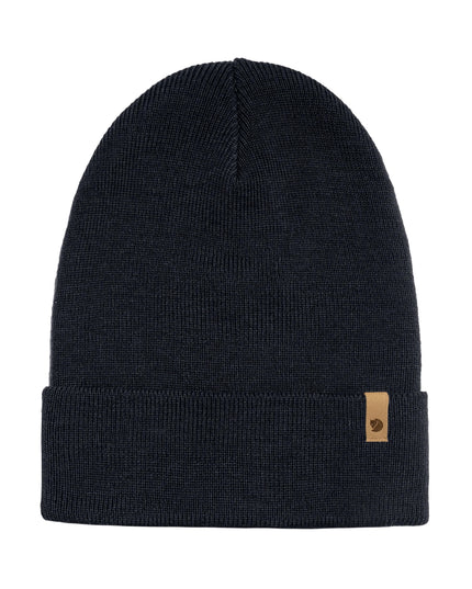 Fjallraven Classic Knit Hat i Dark Navy Blue