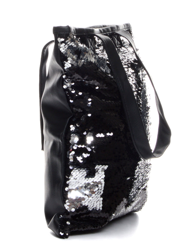 Black Christmas Tote Bag