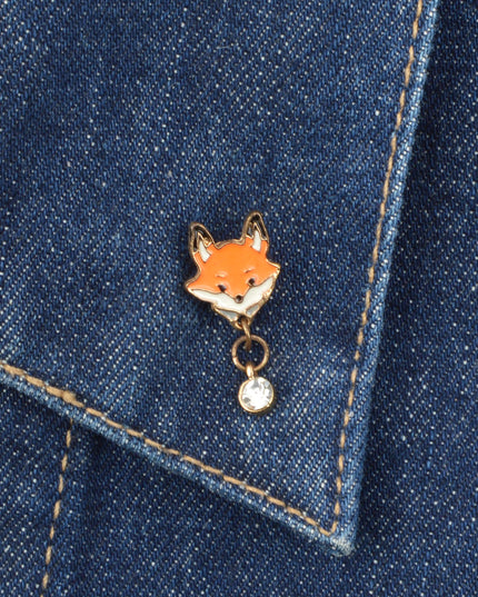 Easter Fox Plush Badge