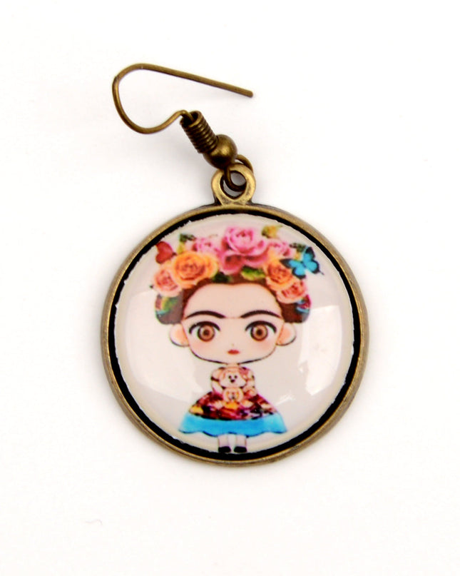 Frida Kahlo II Picture Earrings