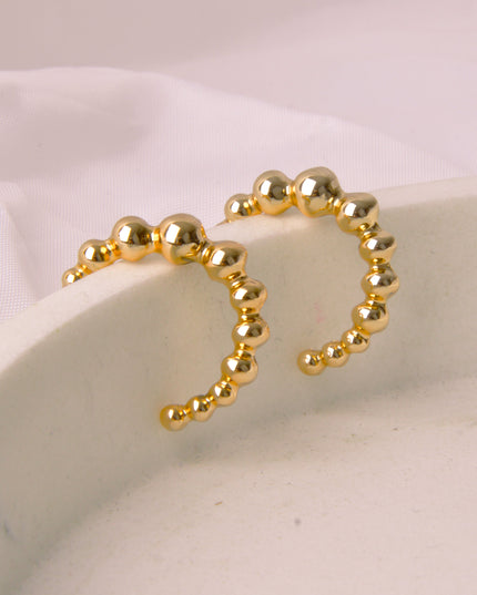 Earrings - Moon Gold Berry