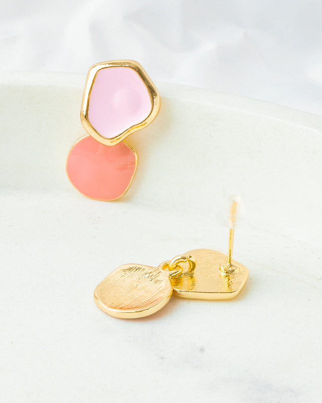 Pastel Double Abstract Earrings