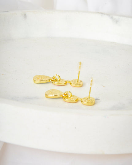 Three-Color Pastel Earrings