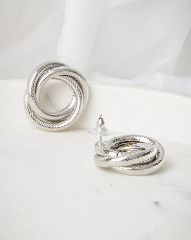 Earrings - Round | Handle: fulbevalo-round-twisted-silver
