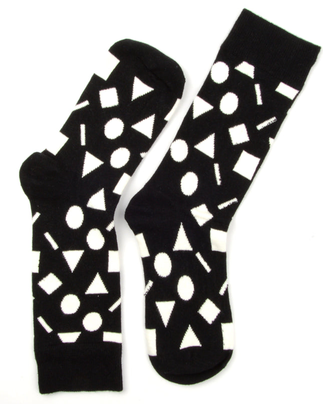 Fun Christmas Socks - Shapes Design