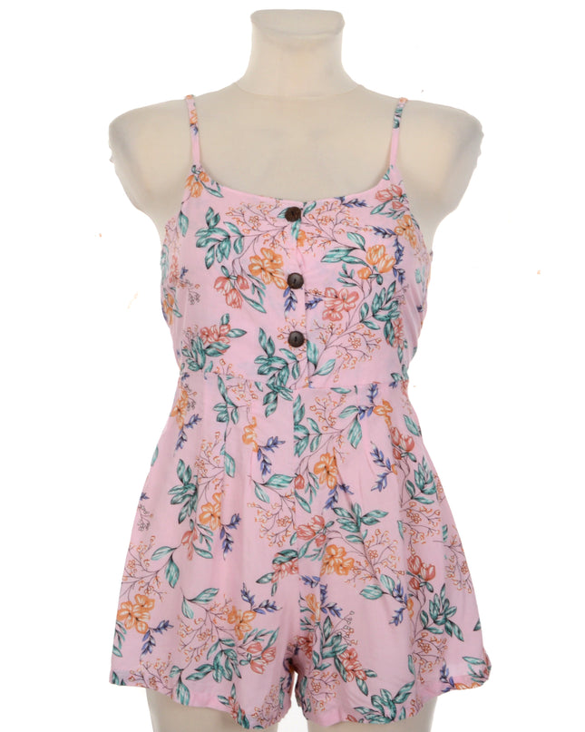 Button Romper - Floral I