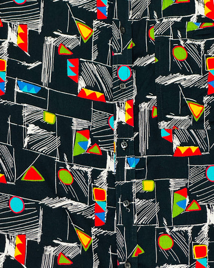 Vintage Graphic Button-Up Shirt - Holiday Sweater Collection