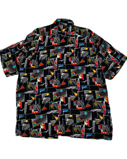 Vintage Graphic Button-Up Shirt - Holiday Sweater Collection