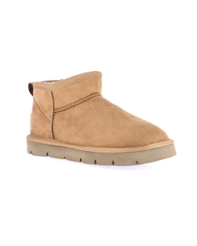 Grünland Women's Extra Short Boots - Cuoio | Cozy and Trendy for Christmas