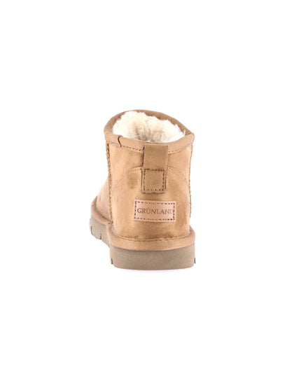 Grünland Women's Extra Short Boots - Cuoio | Cozy and Trendy for Christmas