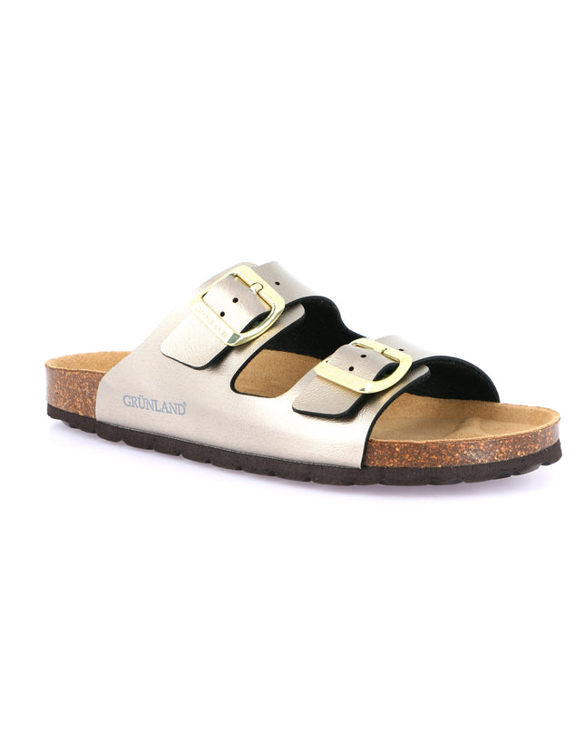 Grünland Champagne Double Strap Women's Slippers