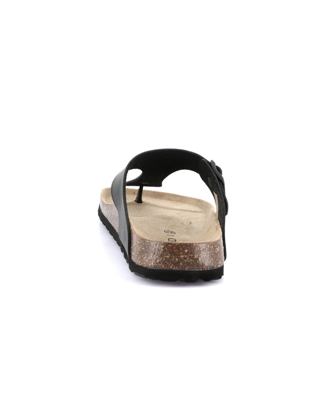 Grünland Black Flip-Flops for Men