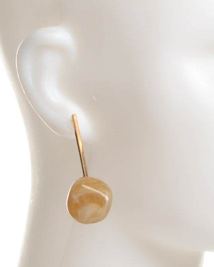 Brown Resin Earrings for Christmas