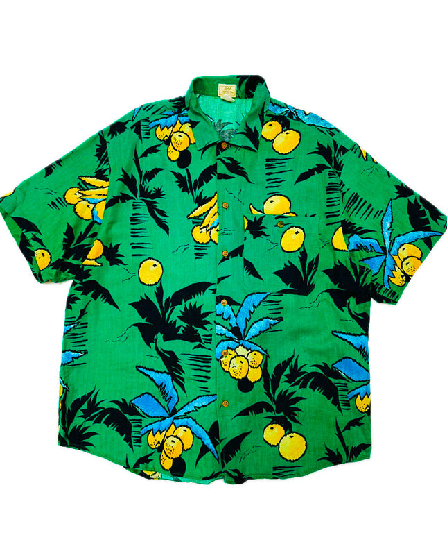 Vintage Fruity Button-Up Shirt - Holiday Sweater Collection